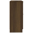 vidaXL barna tölgyszínű szerelt fa tálalószekrény 30 x 30 x 70 cm