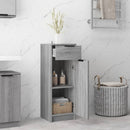 vidaXL szürke sonoma színű szerelt fa fürdőszobaszekrény 32x34x90 cm