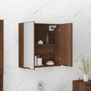 vidaXL barna tölgyszínű tükrös fürdőszobaszekrény 64 x 20 x 67 cm