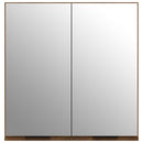 vidaXL barna tölgyszínű tükrös fürdőszobaszekrény 64 x 20 x 67 cm