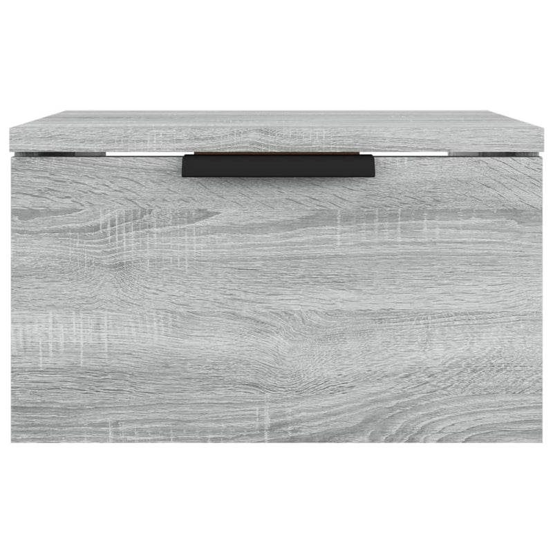 vidaXL szürke sonoma falra szerelhető éjjeliszekrény 34 x 30 x 20 cm