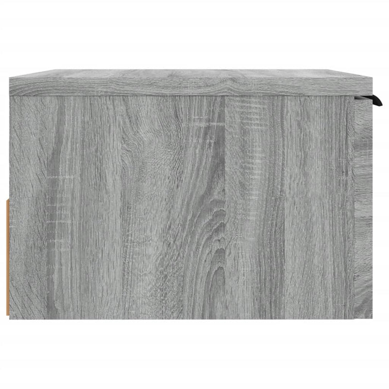 vidaXL szürke sonoma falra szerelhető éjjeliszekrény 34 x 30 x 20 cm