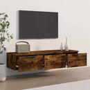 vidaXL füstös tölgy színű szerelt fa faliszekrény 102 x 30 x 20 cm