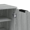 vidaXL szürke sonoma színű szerelt fa cipősszekrény 59 x 35 x 100 cm