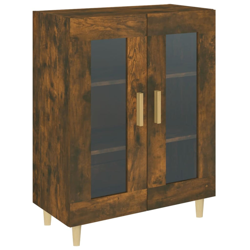 vidaXL füstös tölgy színű szerelt fa tálalószekrény 69,5 x 34 x 90 cm