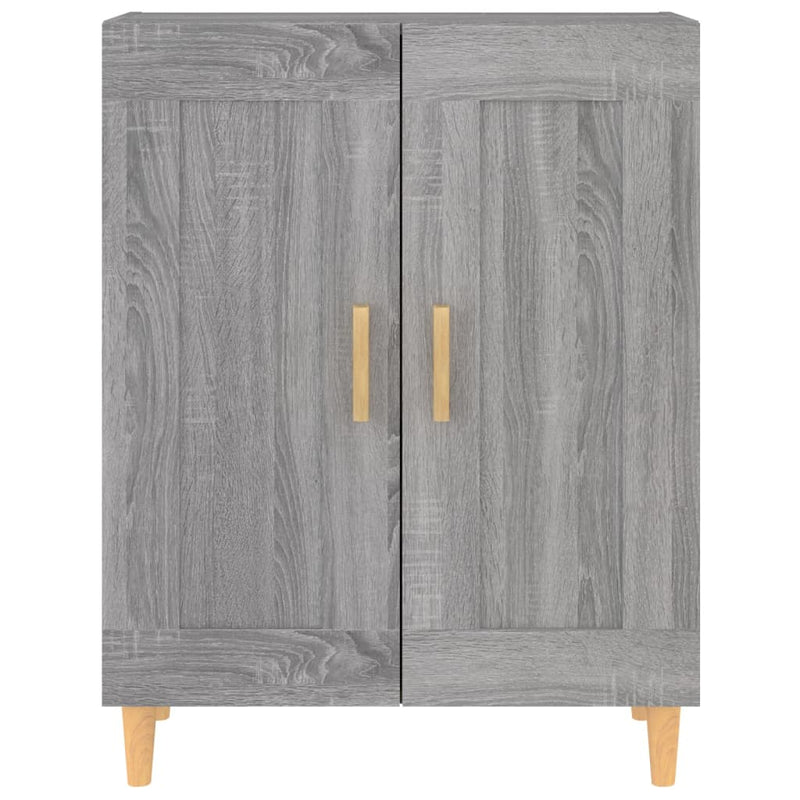 vidaXL szürke sonoma színű szerelt fa tálalószekrény 69,5 x 34 x 90 cm