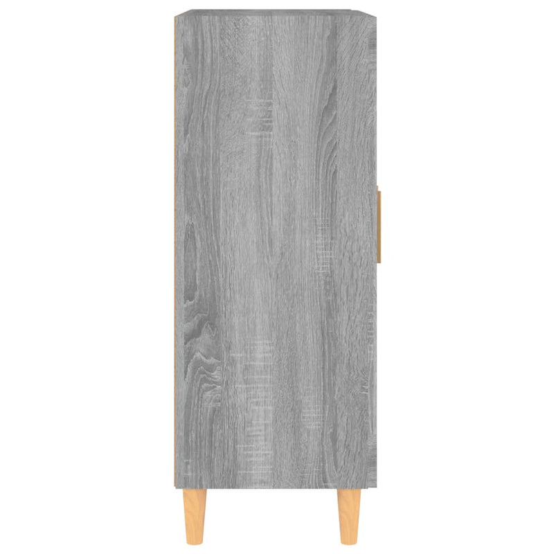vidaXL szürke sonoma színű szerelt fa tálalószekrény 69,5 x 34 x 90 cm