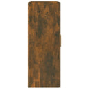 vidaXL füstös tölgy színű szerelt fa faliszekrény 69,5 x 32,5 x 90 cm