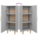 vidaXL szürke sonoma színű szerelt fa tálalószekrény 34,5 x 34 x 90 cm