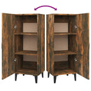 vidaXL füstös tölgy színű szerelt fa tálalószekrény 34,5 x 34 x 90 cm