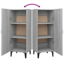 vidaXL szürke sonoma színű szerelt fa tálalószekrény 34,5 x 34 x 90 cm