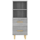 vidaXL szürke sonoma színű szerelt fa tálalószekrény 34,5 x 34 x 90 cm