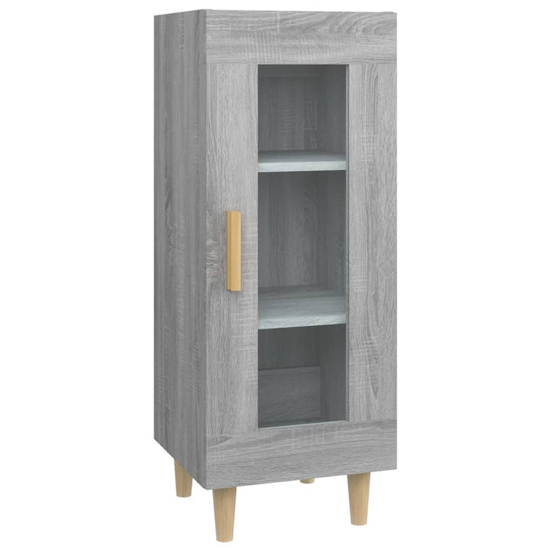 vidaXL szürke sonoma színű szerelt fa tálalószekrény 34,5 x 34 x 90 cm