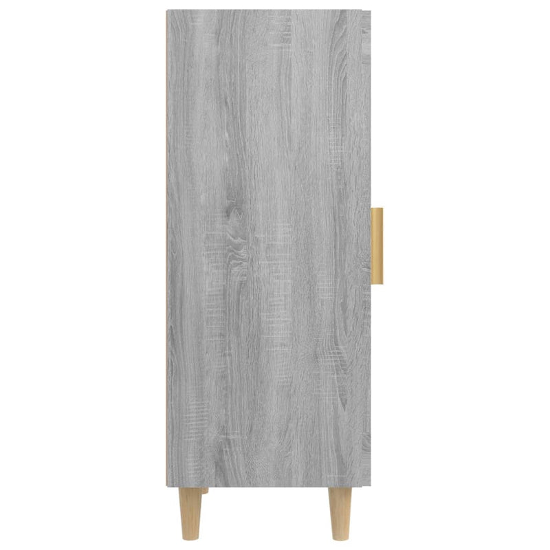 vidaXL szürke sonoma színű szerelt fa tálalószekrény 34,5 x 34 x 90 cm