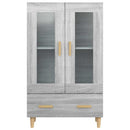 vidaXL szürke sonoma színű szerelt fa magasszekrény 70 x 31 x 115 cm