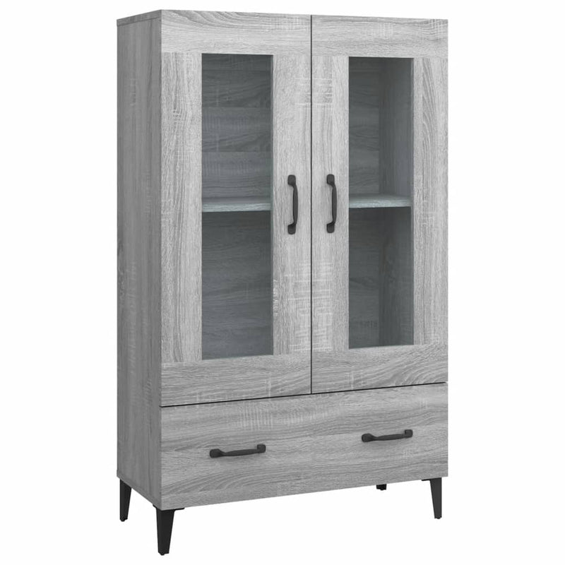 vidaXL szürke sonoma színű szerelt fa magasszekrény 70 x 31 x 115 cm