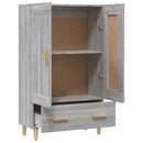 vidaXL szürke sonoma színű szerelt fa magasszekrény 70 x 31 x 115 cm