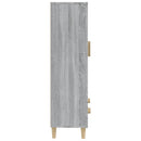 vidaXL szürke sonoma színű szerelt fa magasszekrény 70 x 31 x 115 cm