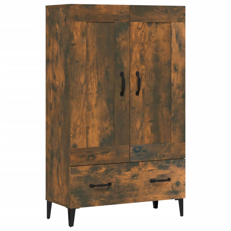 vidaXL füstös tölgy színű szerelt fa magasszekrény 70 x 31 x 115 cm
