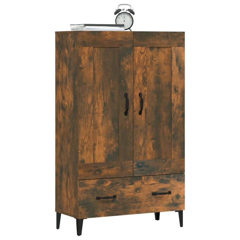 vidaXL füstös tölgy színű szerelt fa magasszekrény 70 x 31 x 115 cm
