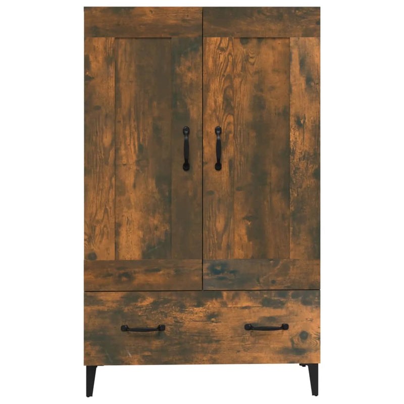 vidaXL füstös tölgy színű szerelt fa magasszekrény 70 x 31 x 115 cm