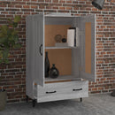 vidaXL szürke sonoma színű szerelt fa magasszekrény 70 x 31 x 115 cm