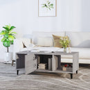 vidaXL szürke sonoma színű szerelt fa dohányzóasztal 102 x 50 x 40 cm