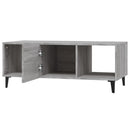 vidaXL szürke sonoma színű szerelt fa dohányzóasztal 102 x 50 x 40 cm