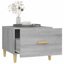 vidaXL 2 db szürke sonoma szerelt fa dohányzóasztal 50 x 50 x 40 cm