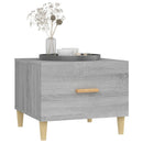 vidaXL 2 db szürke sonoma szerelt fa dohányzóasztal 50 x 50 x 40 cm