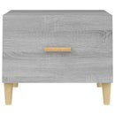 vidaXL 2 db szürke sonoma szerelt fa dohányzóasztal 50 x 50 x 40 cm
