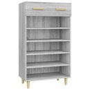 vidaXL szürke sonoma színű szerelt fa cipőszekrény 60 x 35 x 105 cm