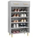 vidaXL szürke sonoma színű szerelt fa cipőszekrény 60 x 35 x 105 cm