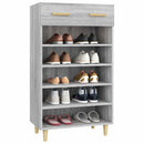 vidaXL szürke sonoma színű szerelt fa cipőszekrény 60 x 35 x 105 cm