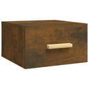 vidaXL füstös tölgy színű falra szerelhető éjjeliszekrény 35x35x20 cm
