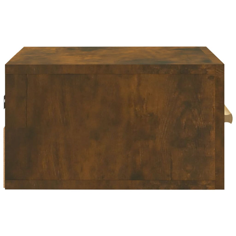 vidaXL 2 db füstös tölgy színű fali éjjeliszekrény 35 x 35 x 20 cm