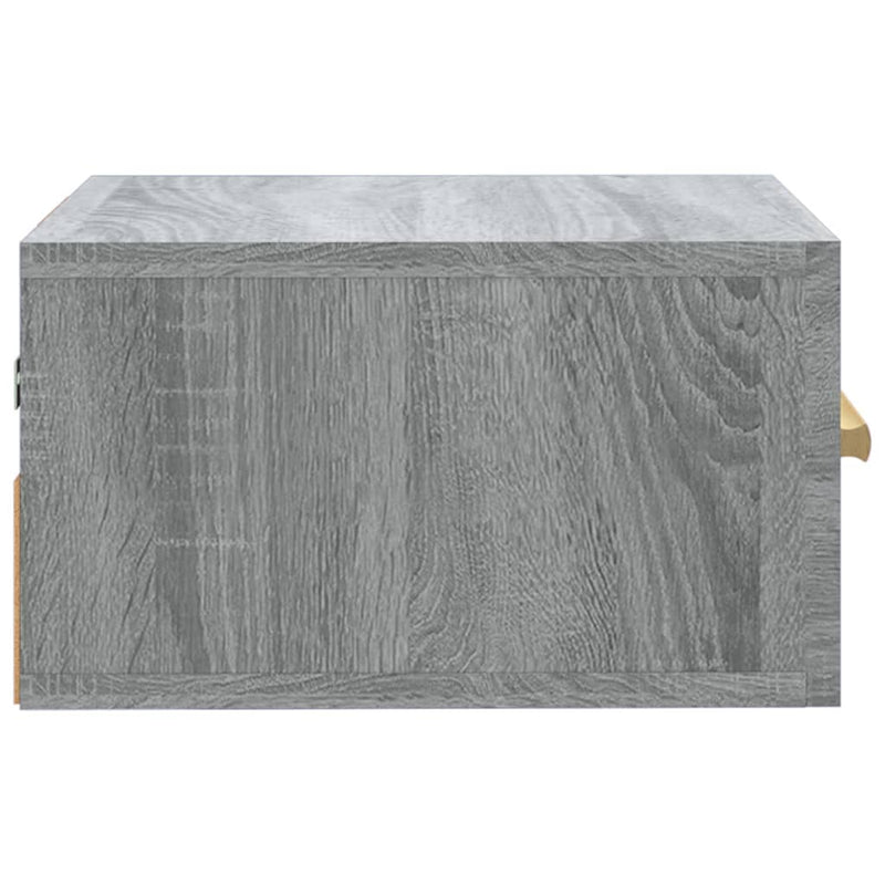 vidaXL szürke sonoma falra szerelhető éjjeliszekrény 35x35x20 cm