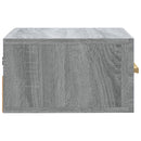 vidaXL szürke sonoma falra szerelhető éjjeliszekrény 35x35x20 cm