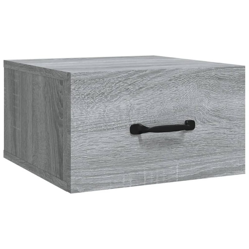 vidaXL szürke sonoma falra szerelhető éjjeliszekrény 35x35x20 cm