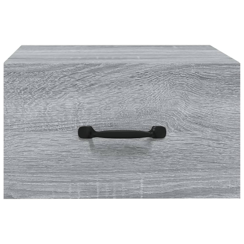 vidaXL szürke sonoma falra szerelhető éjjeliszekrény 35x35x20 cm