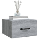vidaXL 2 db szürke sonoma falra szerelhető éjjeliszekrény 35x35x20 cm