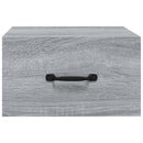vidaXL 2 db szürke sonoma falra szerelhető éjjeliszekrény 35x35x20 cm