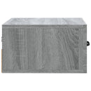 vidaXL 2 db szürke sonoma falra szerelhető éjjeliszekrény 35x35x20 cm