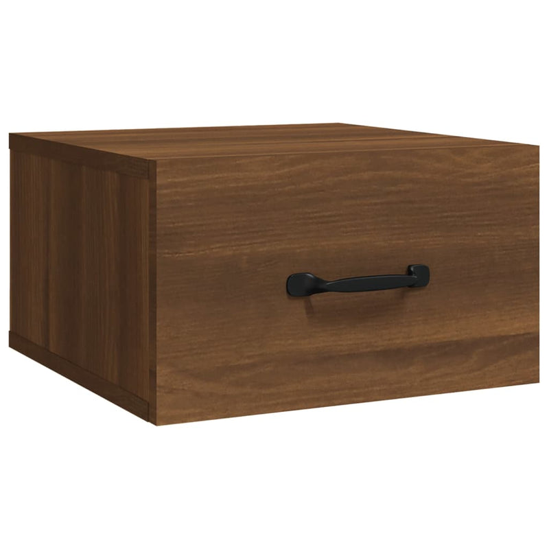 vidaXL 2 db barna tölgyszínű fali éjjeliszekrény 35 x 35 x 20 cm