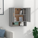 vidaXL szürke sonoma színű szerelt fa faliszekrény 60x31x70 cm