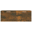 vidaXL füstös tölgy színű szerelt fa faliszekrény 100 x 36,5 x 35 cm