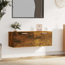 vidaXL füstös tölgy színű szerelt fa faliszekrény 100 x 36,5 x 35 cm