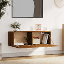 vidaXL barna tölgy színű szerelt fa faliszekrény 100 x 36,5 x 35 cm