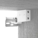 vidaXL szürke sonoma színű tükrös szekrény LED-ekkel 76 x 15 x 55 cm