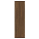 vidaXL barna tölgyszínű tükrös szekrény LED-ekkel 76 x 15 x 55 cm